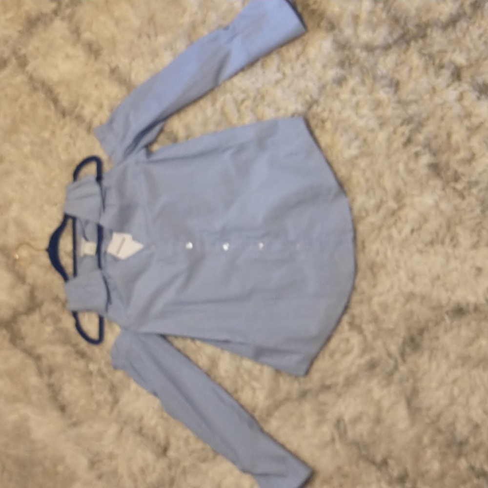 Club Monaco woman's size XS/TP shoulder baring long sleeve cotton top NWT